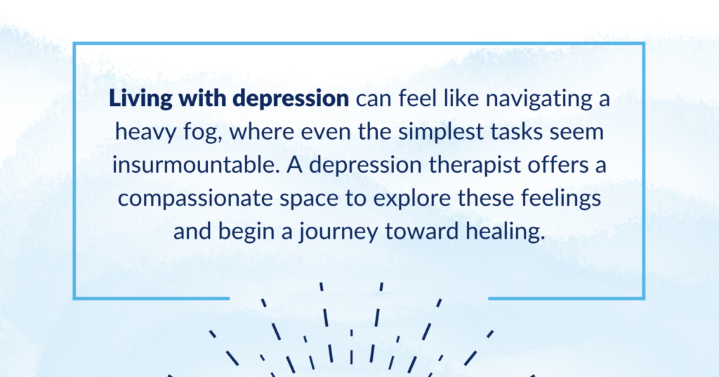 Therapy offers a compassionate space to navigate and overcome depression.